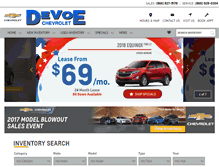 Tablet Screenshot of devoechevy.com